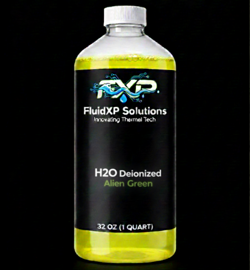 H2O Deionized Water Alien Green UV 1 Gallon